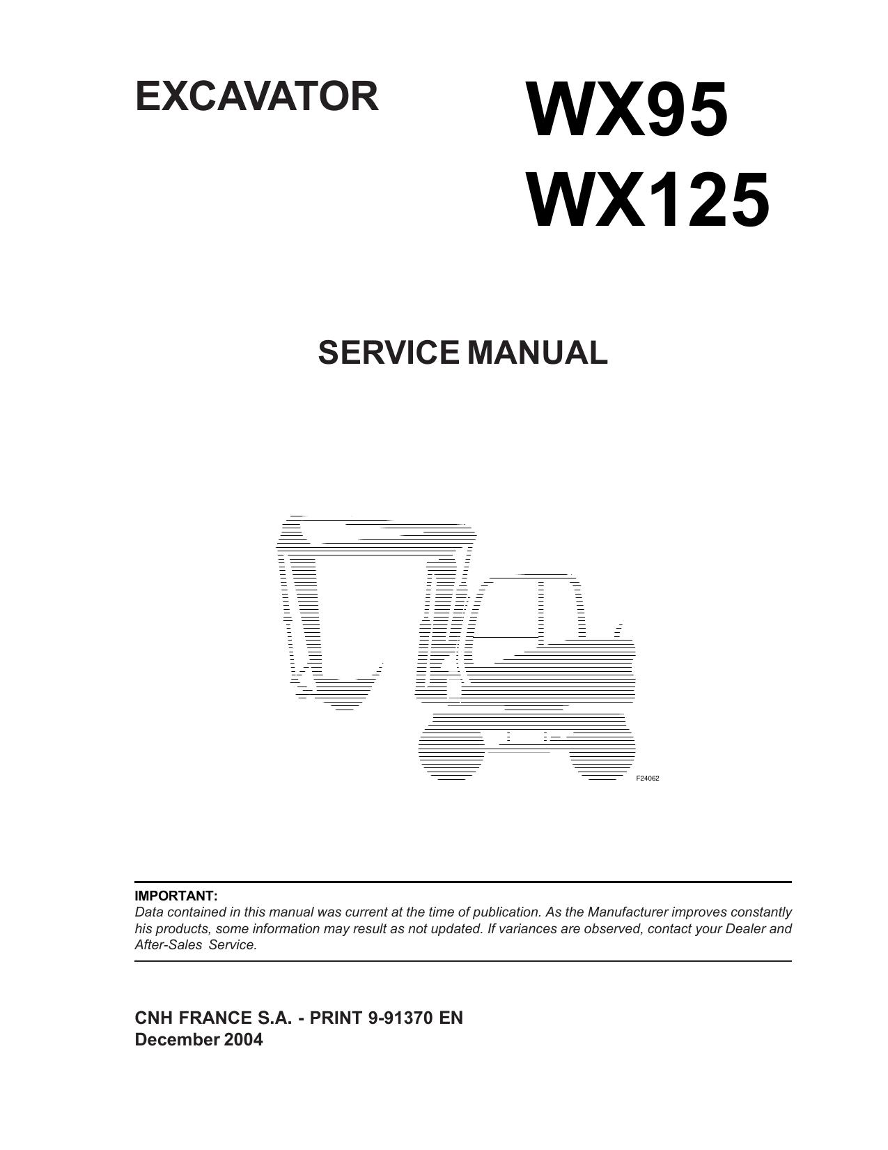 SERVICE MANUAL WX95 WX125